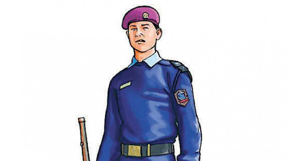 मोटरसाइकलको ठक्करबाट एक प्रहरीको मृत्यु